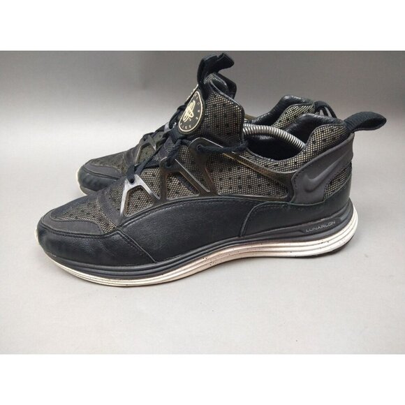 Nike Men's Lunar Huarache Light SP Black White Fashion Shoes 776373-001 / US 12 - Picture 5 of 15